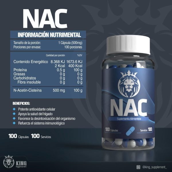 NAC - 100 Cápsulas