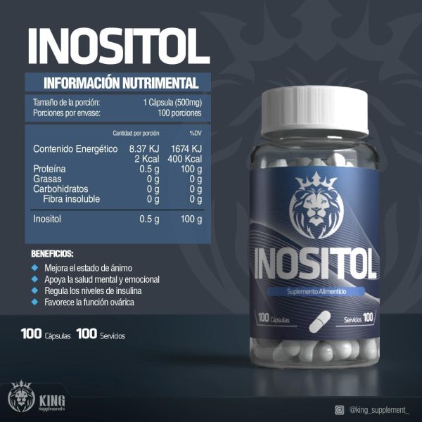 INOSITOL - 100 Cápsulas
