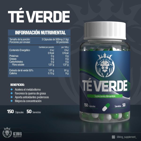 TÉ VERDE - 150 Cápsulas