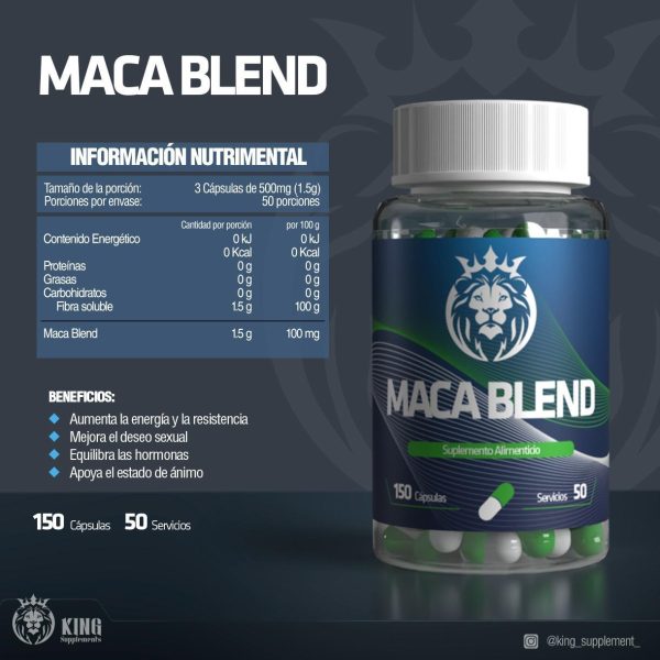 MACA BLEND - 150 Cápsulas