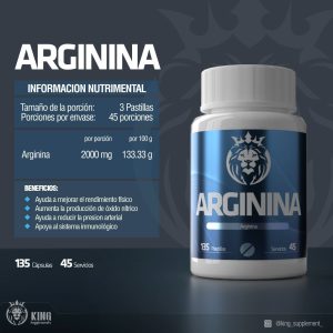 ARGININA - 135 Cápsulas