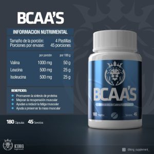 BCAA´S - 180 Cpsulas