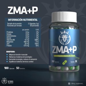 ZMA + P - 100 Cápsulas