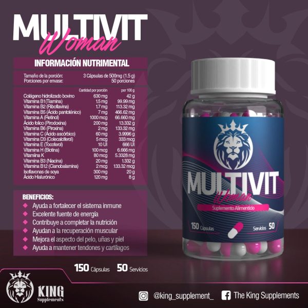 MULTIVIT WOMAN - 150 Cápsulas